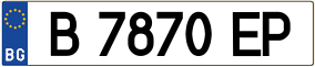 Trailer License Plate
